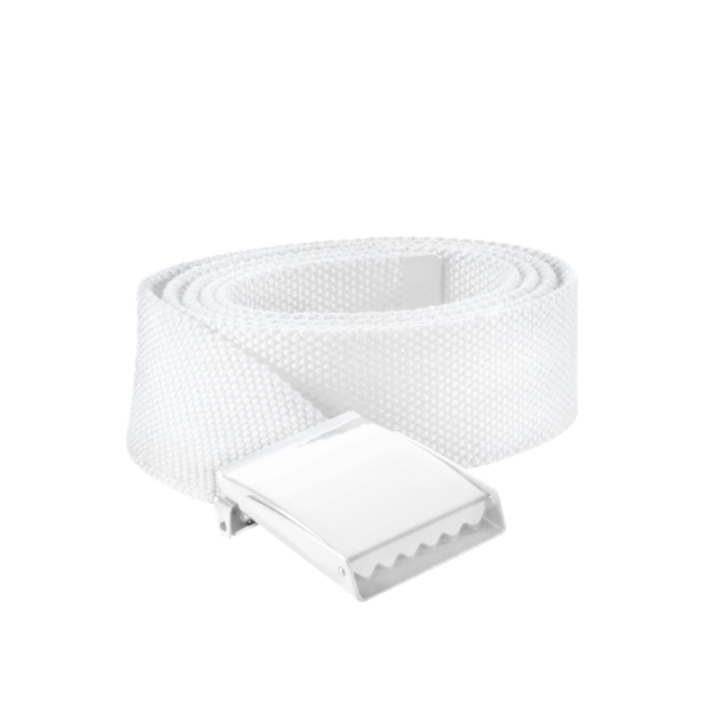 Ceinture en sangle polyester fermeture à boucle métallique