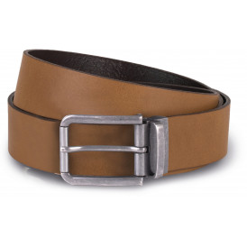 Ceinture en cuir à bord franc 35mm