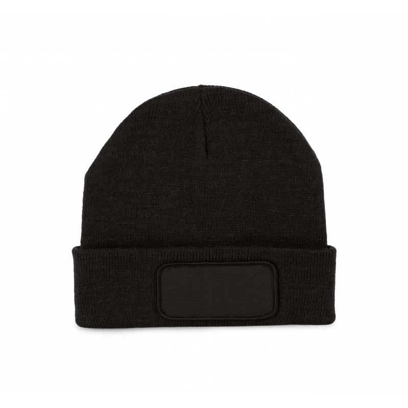 Bonnet en fibres recyclés avec patch de personnalisation