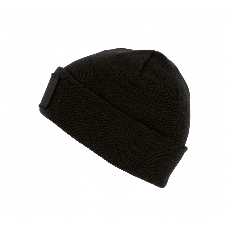 Bonnet en fibres recyclés avec patch de personnalisation