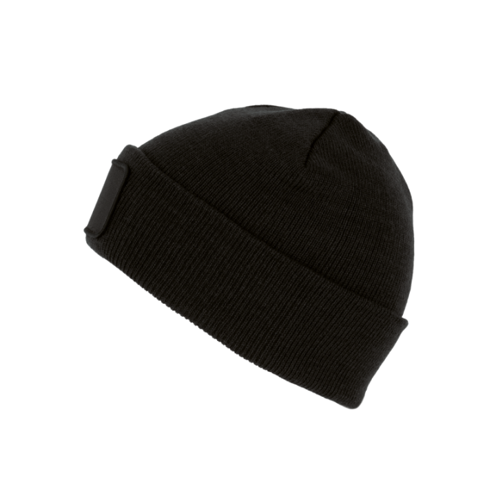 Bonnet en fibres recyclés avec patch de personnalisation