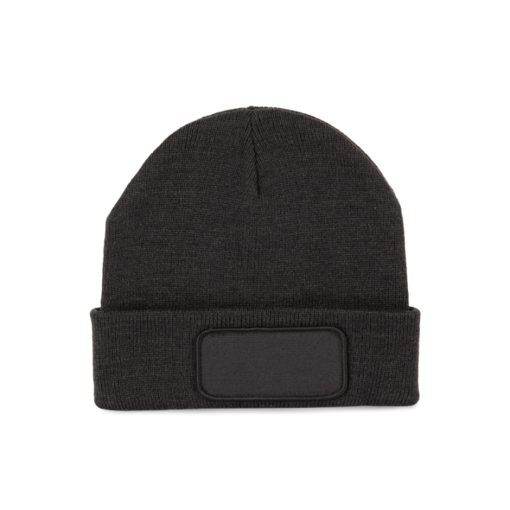Bonnet en fibres recyclés avec patch de personnalisation