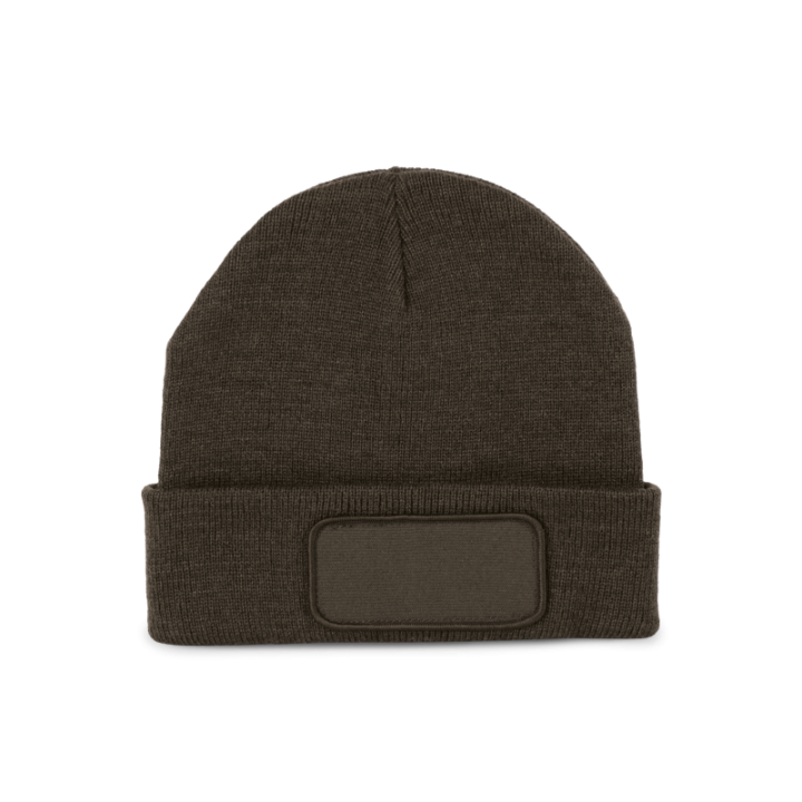 Bonnet en fibres recyclés avec patch de personnalisation