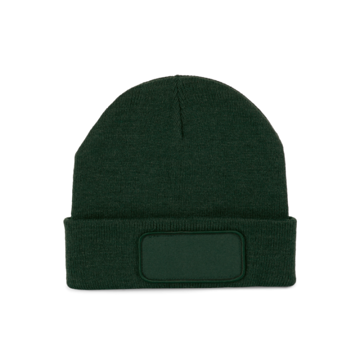 Bonnet en fibres recyclés avec patch de personnalisation