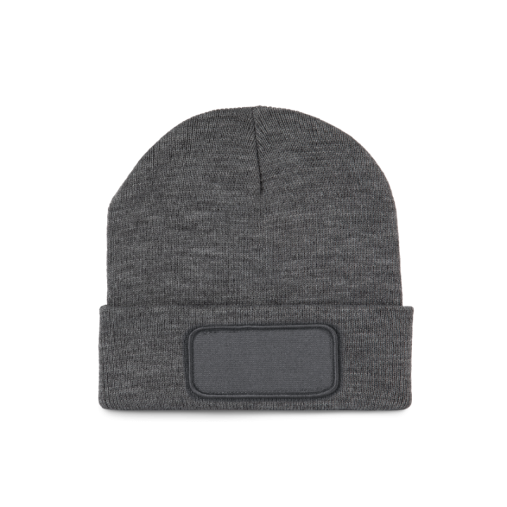Bonnet en fibres recyclés avec patch de personnalisation