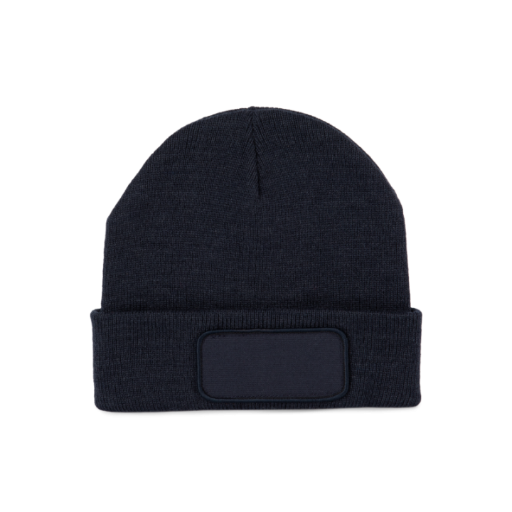Bonnet en fibres recyclés avec patch de personnalisation