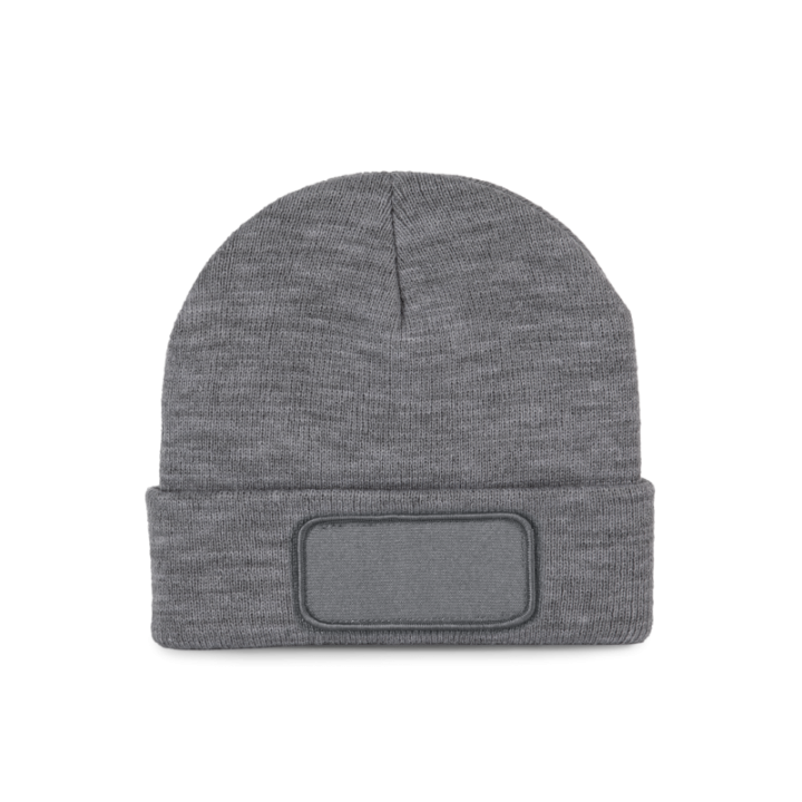 Bonnet en fibres recyclés avec patch de personnalisation