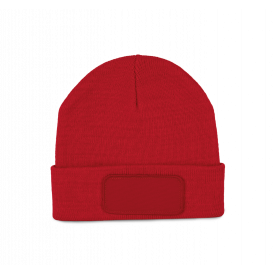 Bonnet en fibres recyclés avec patch de personnalisation