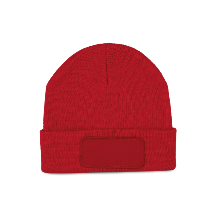Bonnet en fibres recyclés avec patch de personnalisation