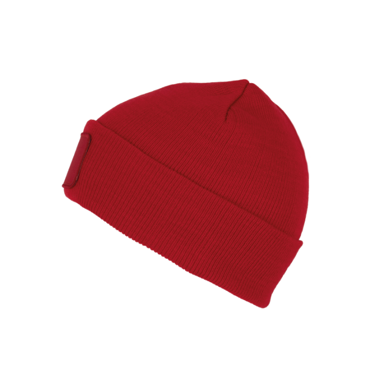 Bonnet en fibres recyclés avec patch de personnalisation
