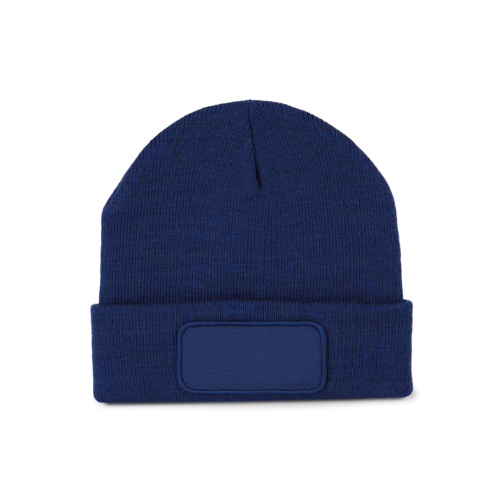 Bonnet en fibres recyclés avec patch de personnalisation