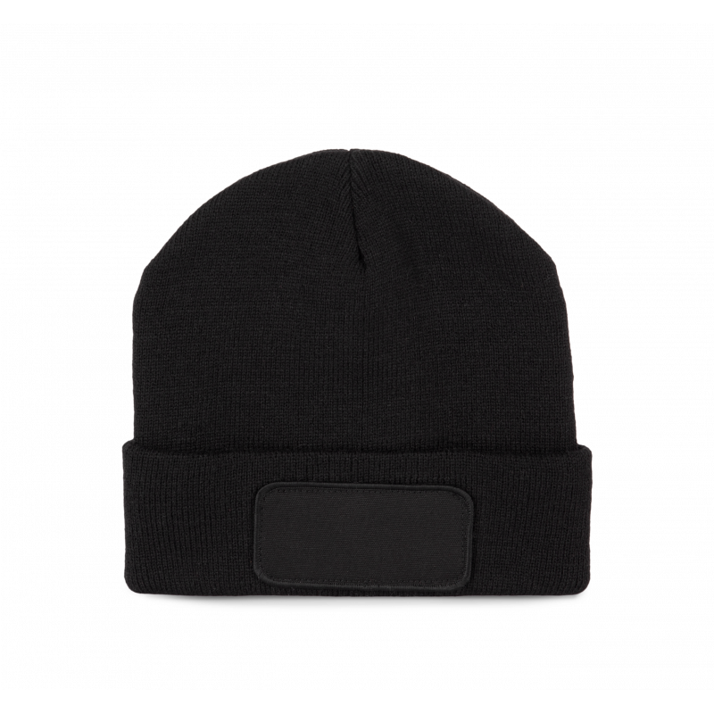 Bonnet fibres recyclés avec patch et doublure isolante thinsulate