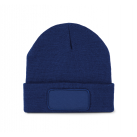 Bonnet fibres recyclés avec patch et doublure isolante thinsulate