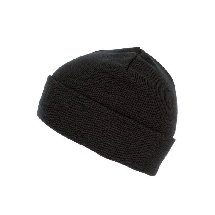 Bonnet recyclé avec revers tricoté