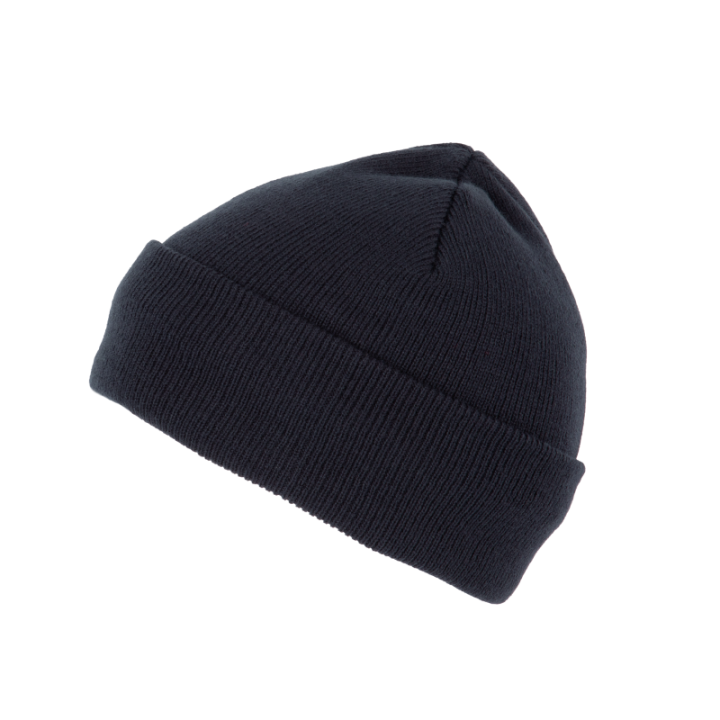 Bonnet recyclé avec revers tricoté
