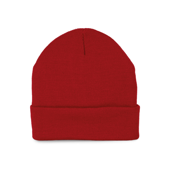 Bonnet recyclé avec revers tricoté