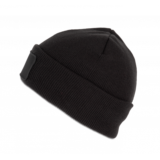 Bonnet avec patch pour personnalisation et doublure thinsulate™
