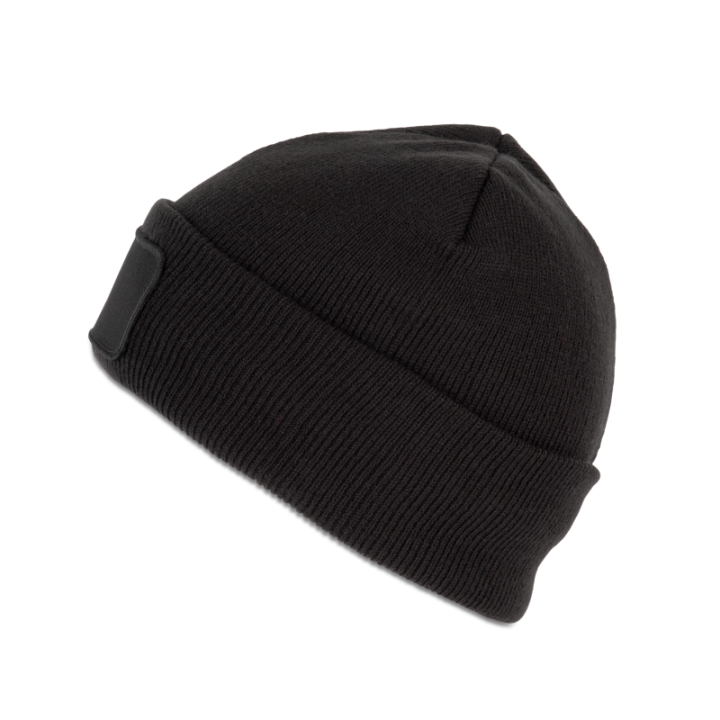Bonnet avec patch pour personnalisation et doublure thinsulate™
