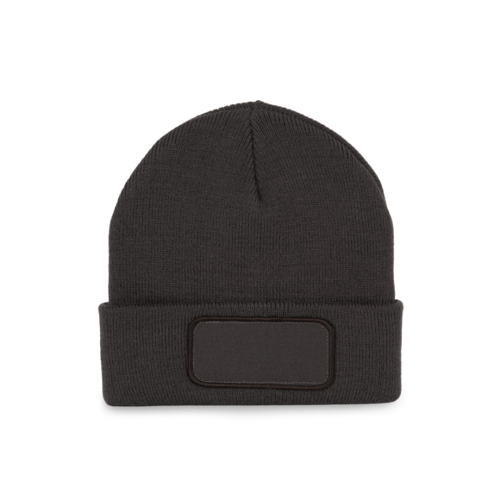 Bonnet avec patch pour personnalisation
