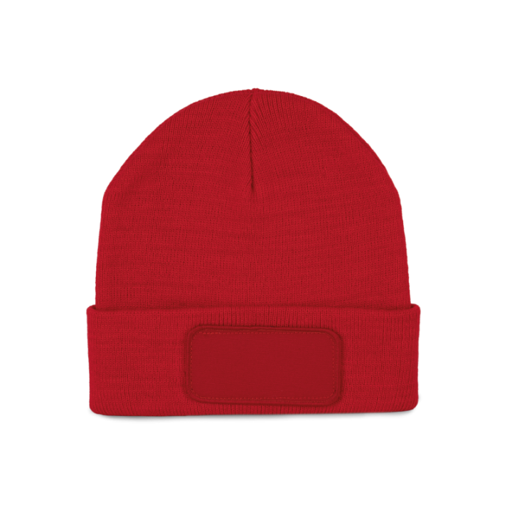 Bonnet avec patch pour personnalisation
