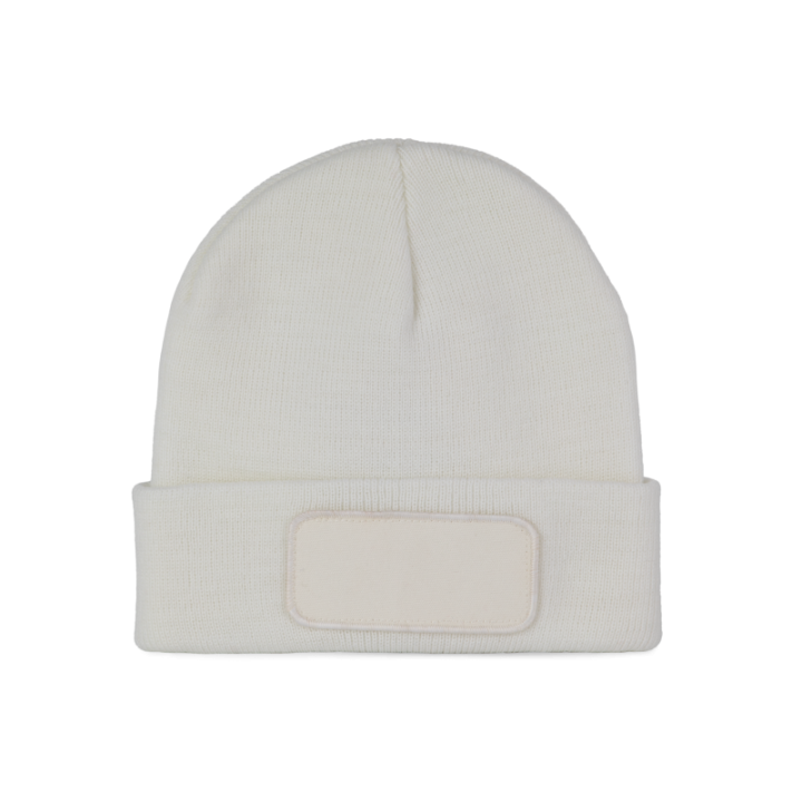Bonnet avec patch pour personnalisation