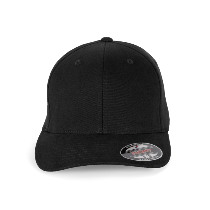 Casquette en coton brossé 6 panneaux