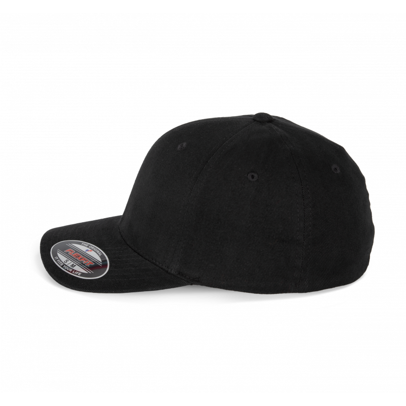 Casquette en coton brossé 6 panneaux