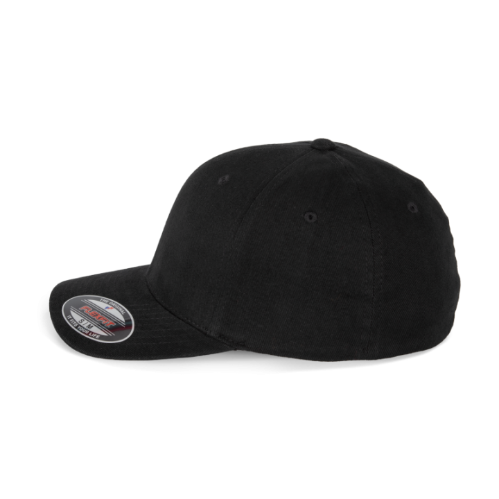 Casquette en coton brossé 6 panneaux