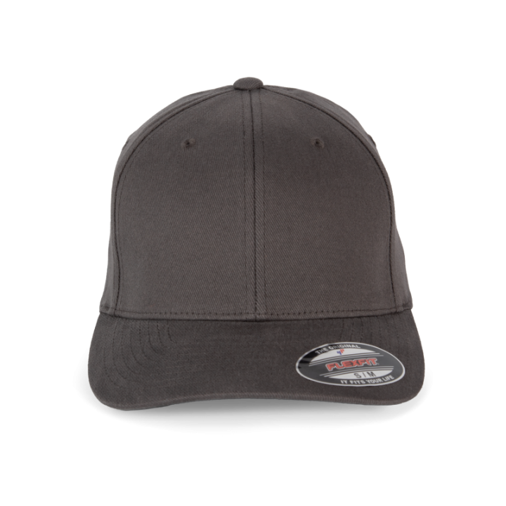 Casquette en coton brossé 6 panneaux
