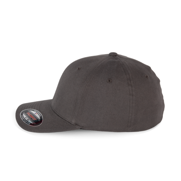 Casquette en coton brossé 6 panneaux
