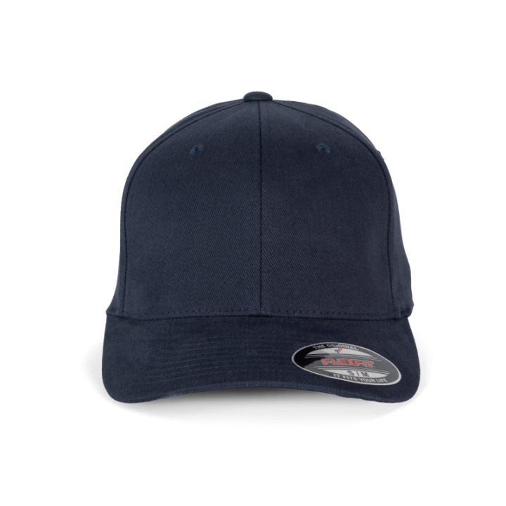 Casquette en coton brossé 6 panneaux