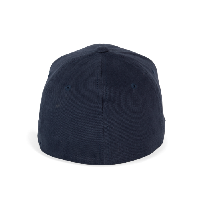 Casquette en coton brossé 6 panneaux