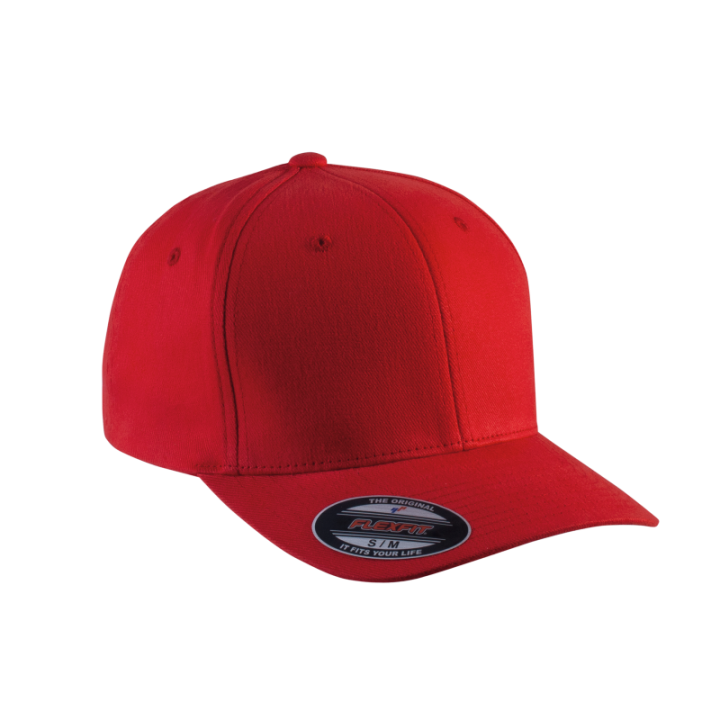 Casquette en coton brossé 6 panneaux
