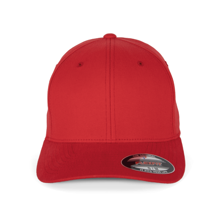 Casquette en coton brossé 6 panneaux