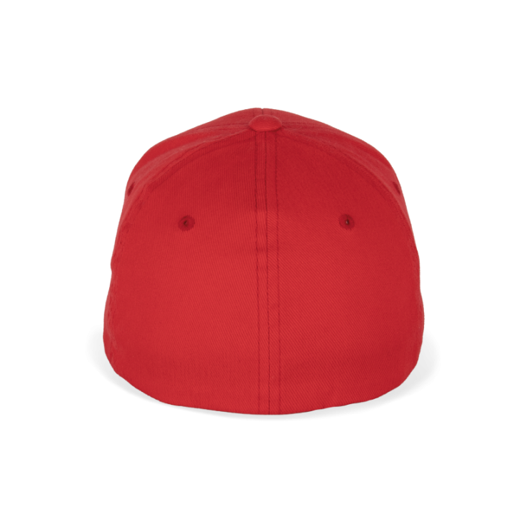 Casquette en coton brossé 6 panneaux