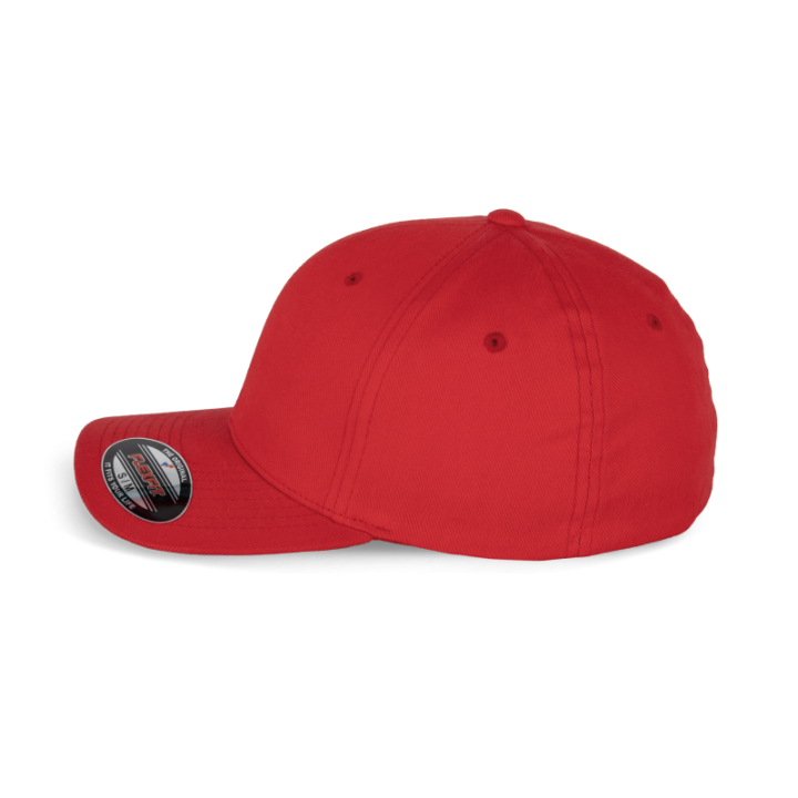 Casquette en coton brossé 6 panneaux