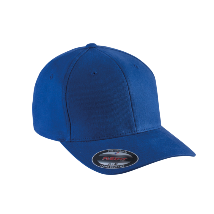 Casquette en coton brossé 6 panneaux