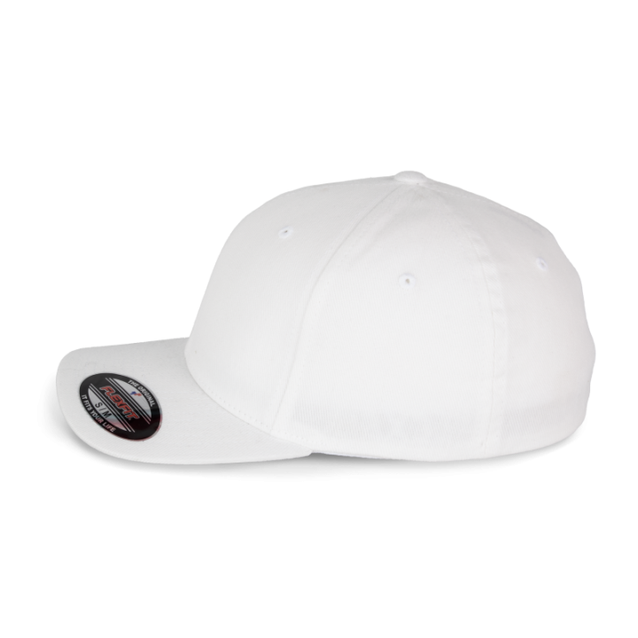 Casquette en coton brossé 6 panneaux