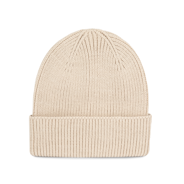 Bonnet côtelé avec revers