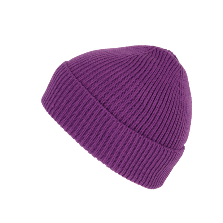 Bonnet côtelé avec revers