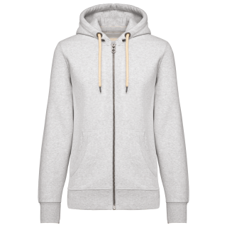 Sweat-shirt vintage zippé à capuche femme