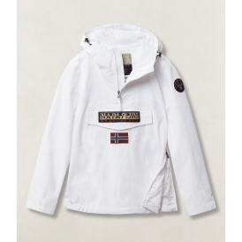 Anorak imperméable à capuche avec logo central Napapijri