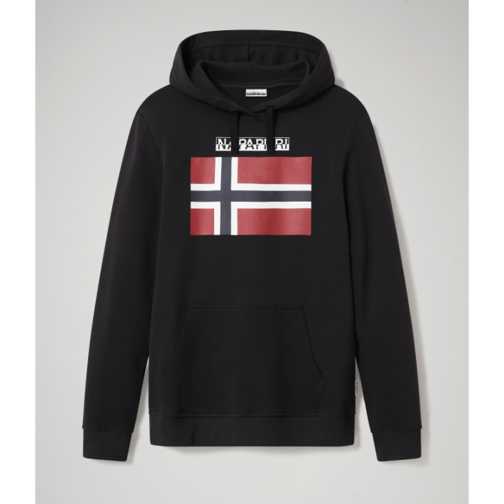 Sweat à capuche avec grand logo poitrine Napapijri