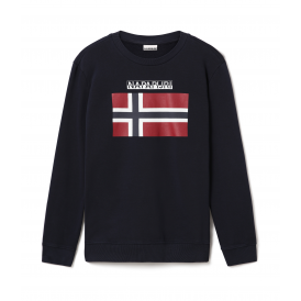 Sweat shirt col rond avec grand logo poitrine Napapijri