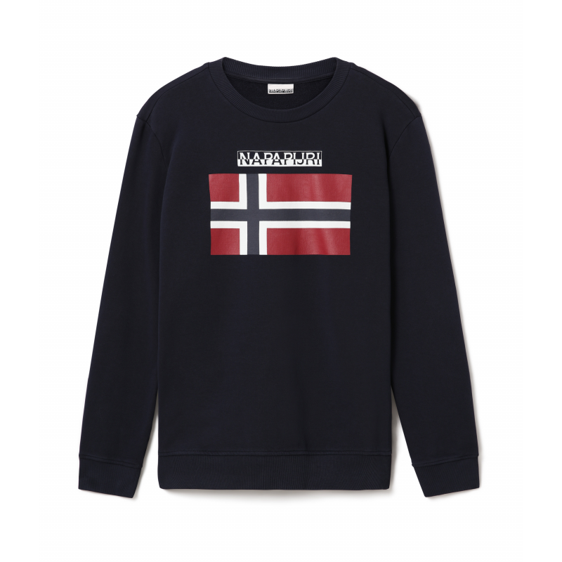 Sweat shirt col rond avec grand logo poitrine Napapijri