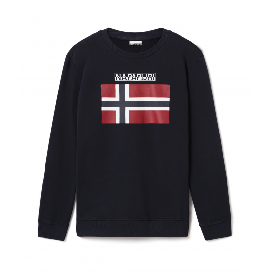 Sweat shirt col rond avec grand logo poitrine Napapijri