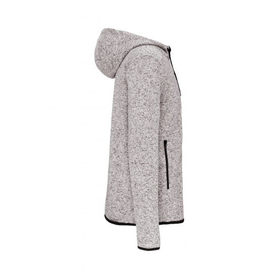 Veste capuche chinée homme