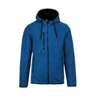 Veste capuche chinée homme