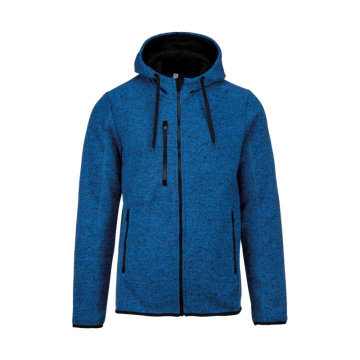 Veste capuche chinée homme