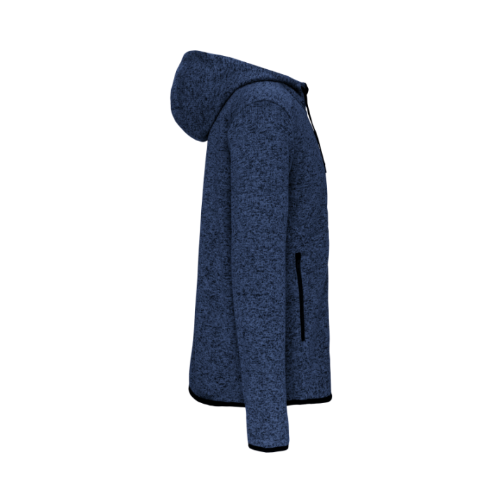 Veste capuche chinée homme